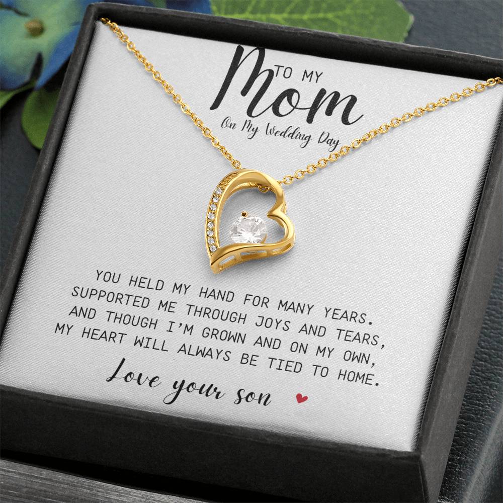 Forever Love Necklace | A Gift To My Mom On My Wedding Day | Love Your Son