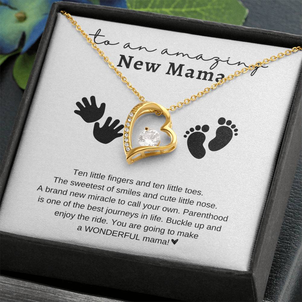 To an Amazing New Mama | Ten Fingers - Ten Toes | Forever Love Necklace | Mother's Day Gift